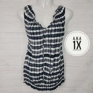 1X a.n.a Black Tank Top